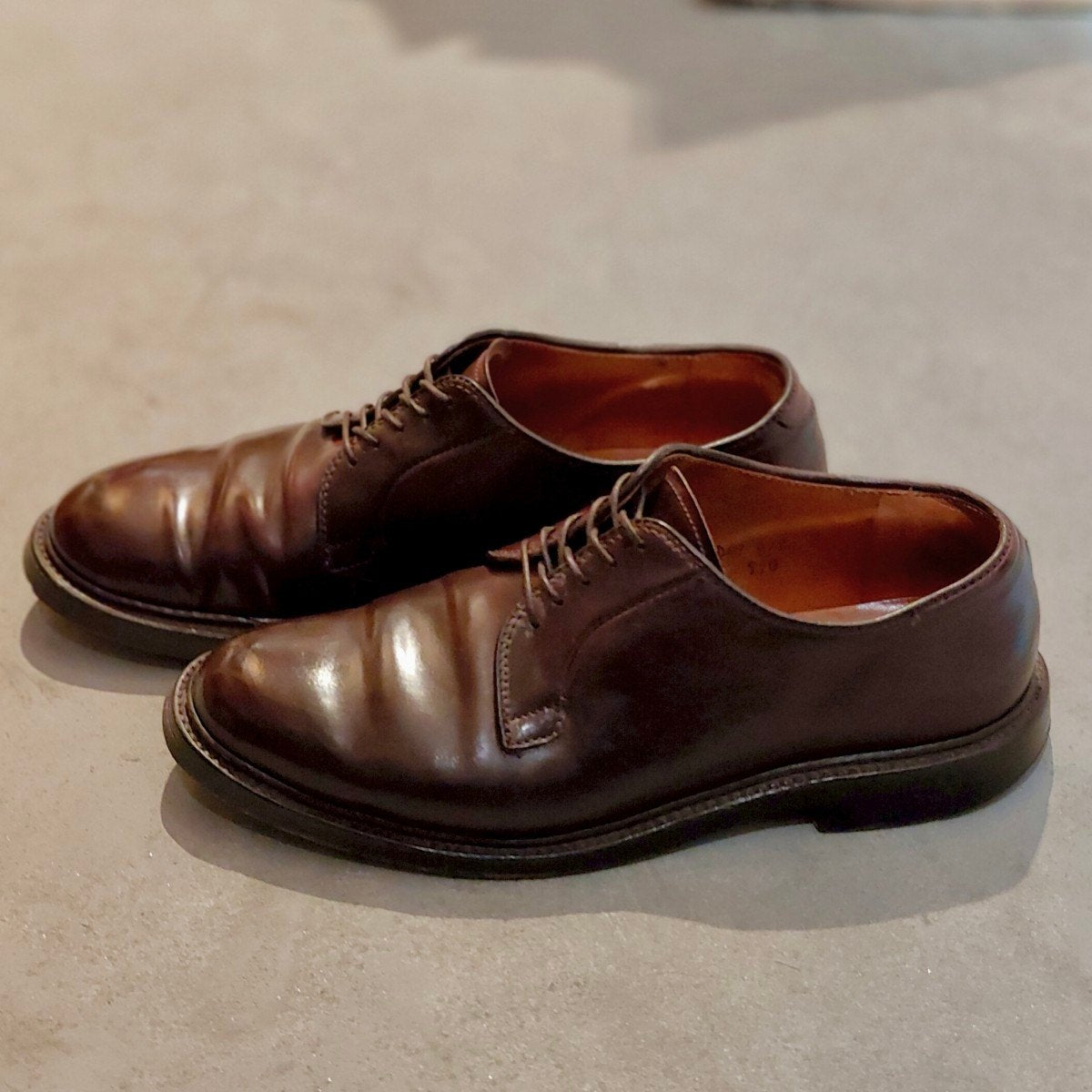 【ALDEN】オールデン 990 プレーントゥ コードバン ダークバーガンディ サイズ US7.5D バリーラスト 参考定価 ￥220,000-