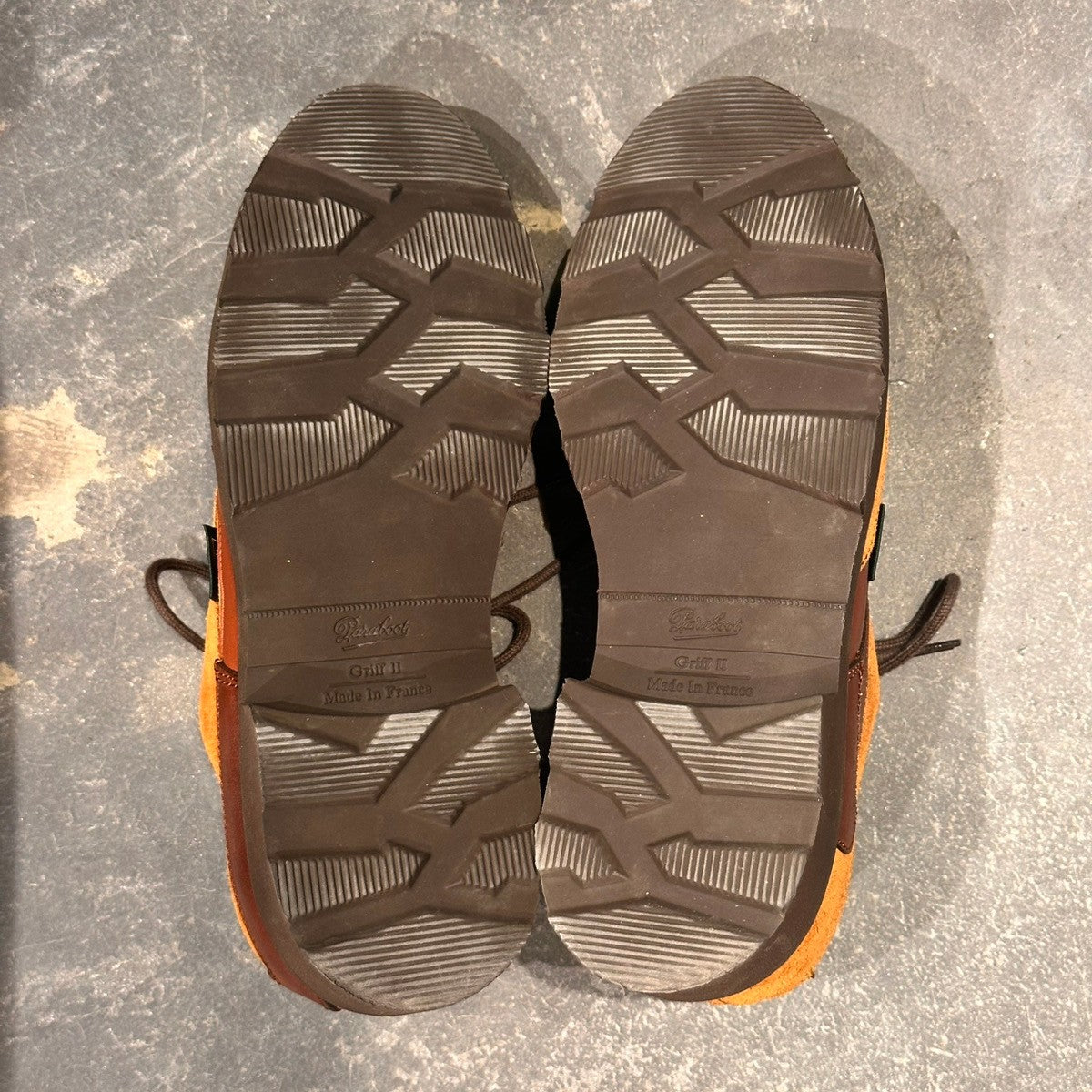 試着程度【Paraboot】パラブーツ×Garance Vallée 90947 シャンボード カーフ×スエード パッチワーク カフェ サイズUK4