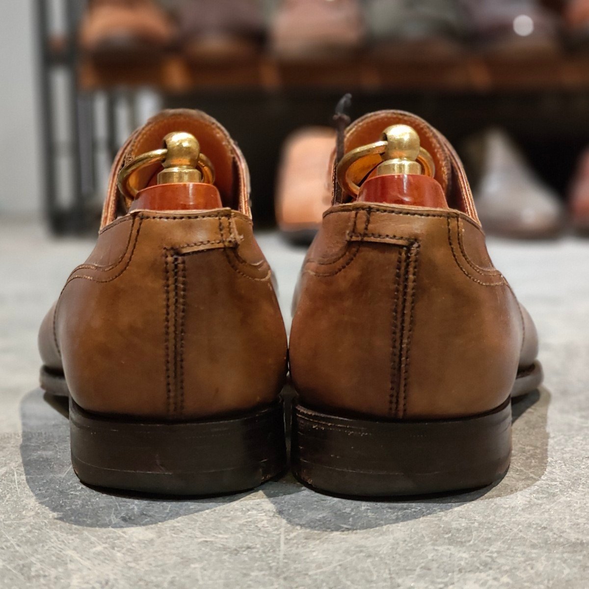 【CROCKETT&JONES】クロケット＆ジョーンズ クラレンドン Uチップ カーフ ブラウン サイズUK7
