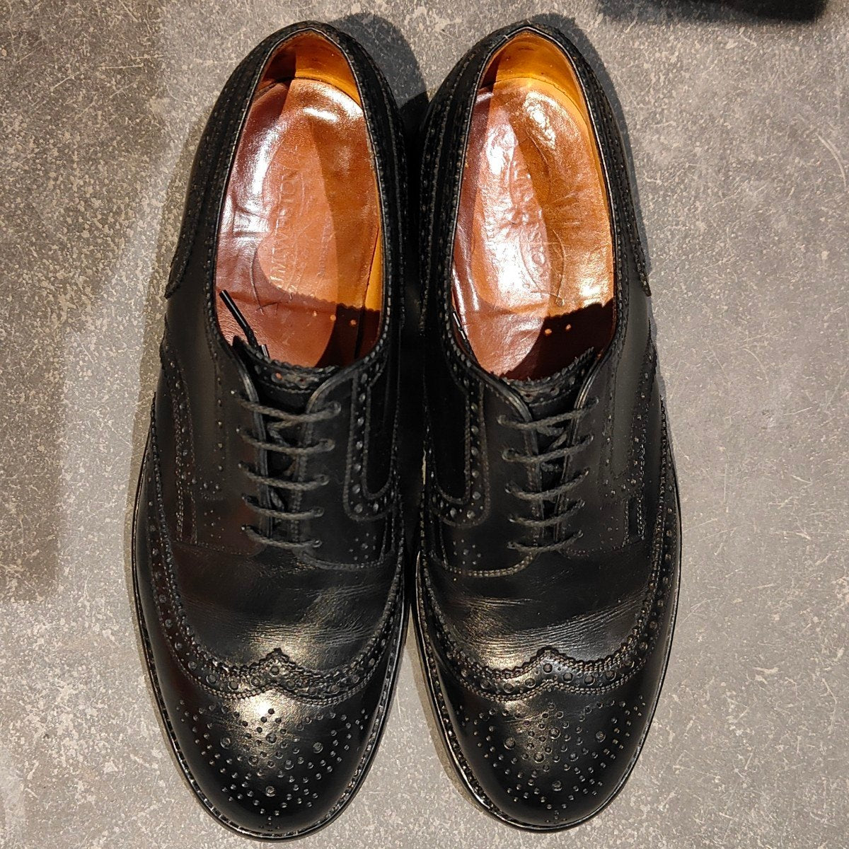 希少 美品【J.M.WESTON】ジェイエムウエストン 589 ウイングチップ ブラック サイズUK8C 32ラスト