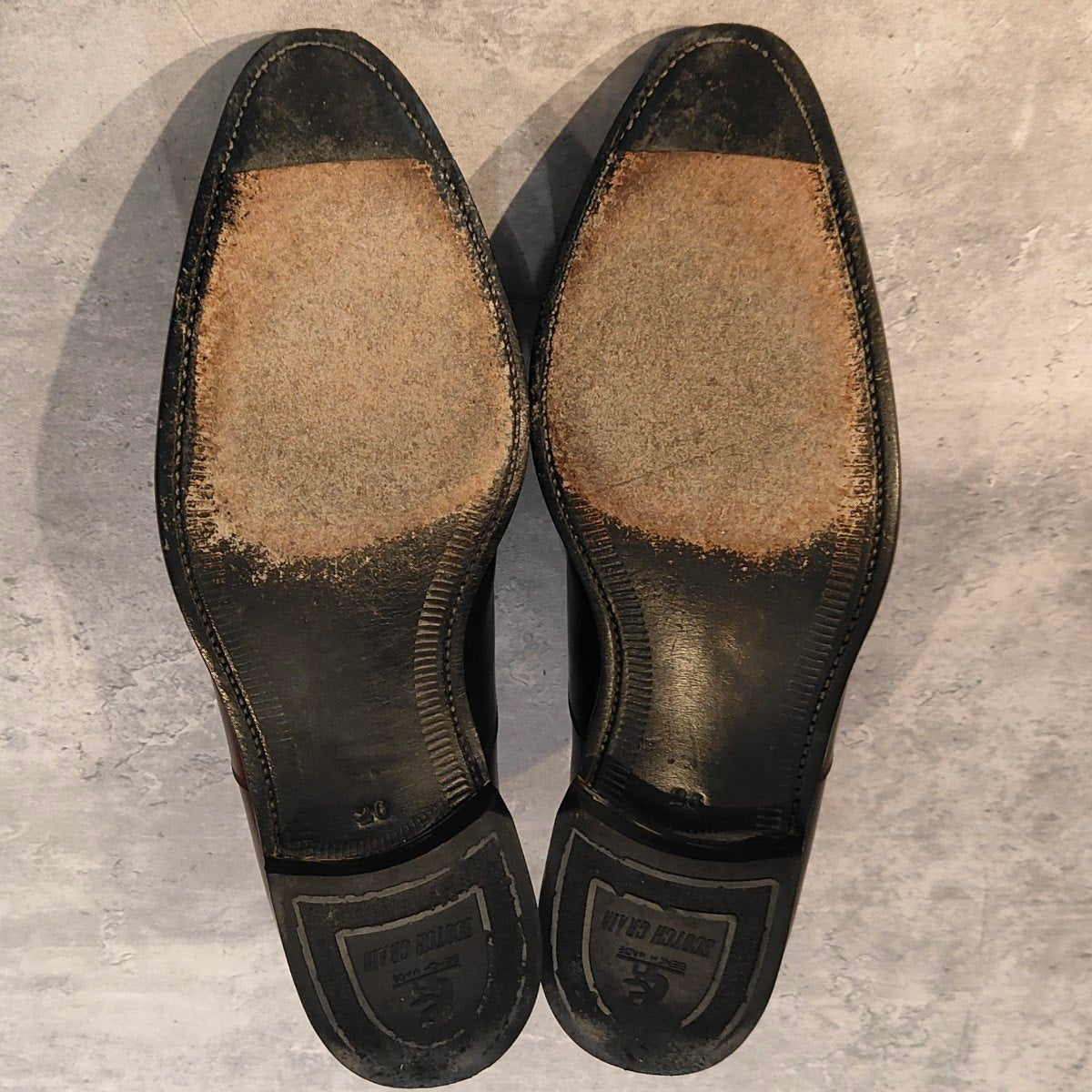使用数回【SCOTCH GRAIN】スコッチグレイン 946 インペリアルブラック ストレートチップ カーフ  サイズ26 参考定価￥74,800-