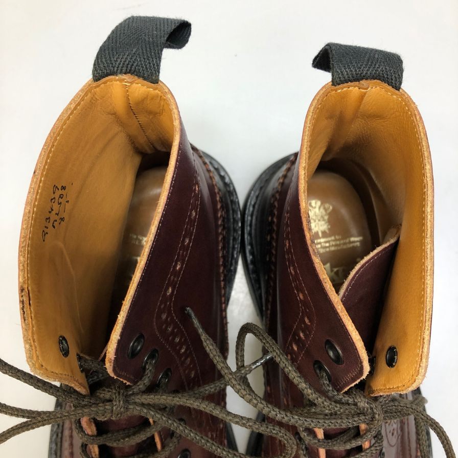 【Tricker's】トリッカーズ カントリーブーツ モールトン ウイングチップ 913439 M2508 ブラウン UK8.5