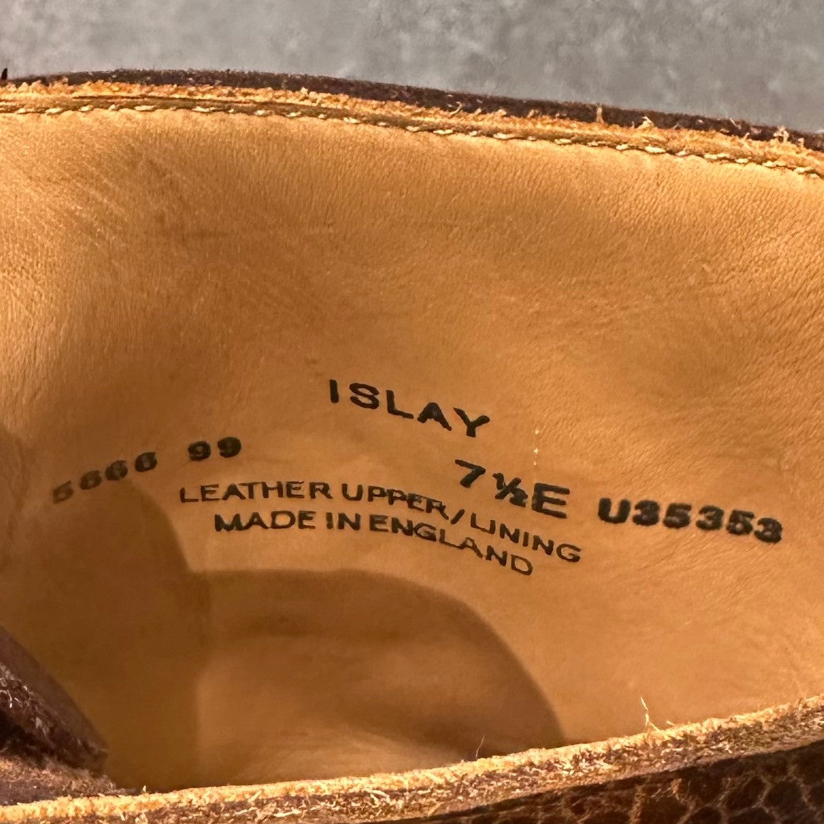 未使用品【クロケット&ジョーンズ】クロケット&ジョーンズ アイラ ブーツ ウイングチップ グレインレザー ブラウン サイズUK7.5E 365ラスト