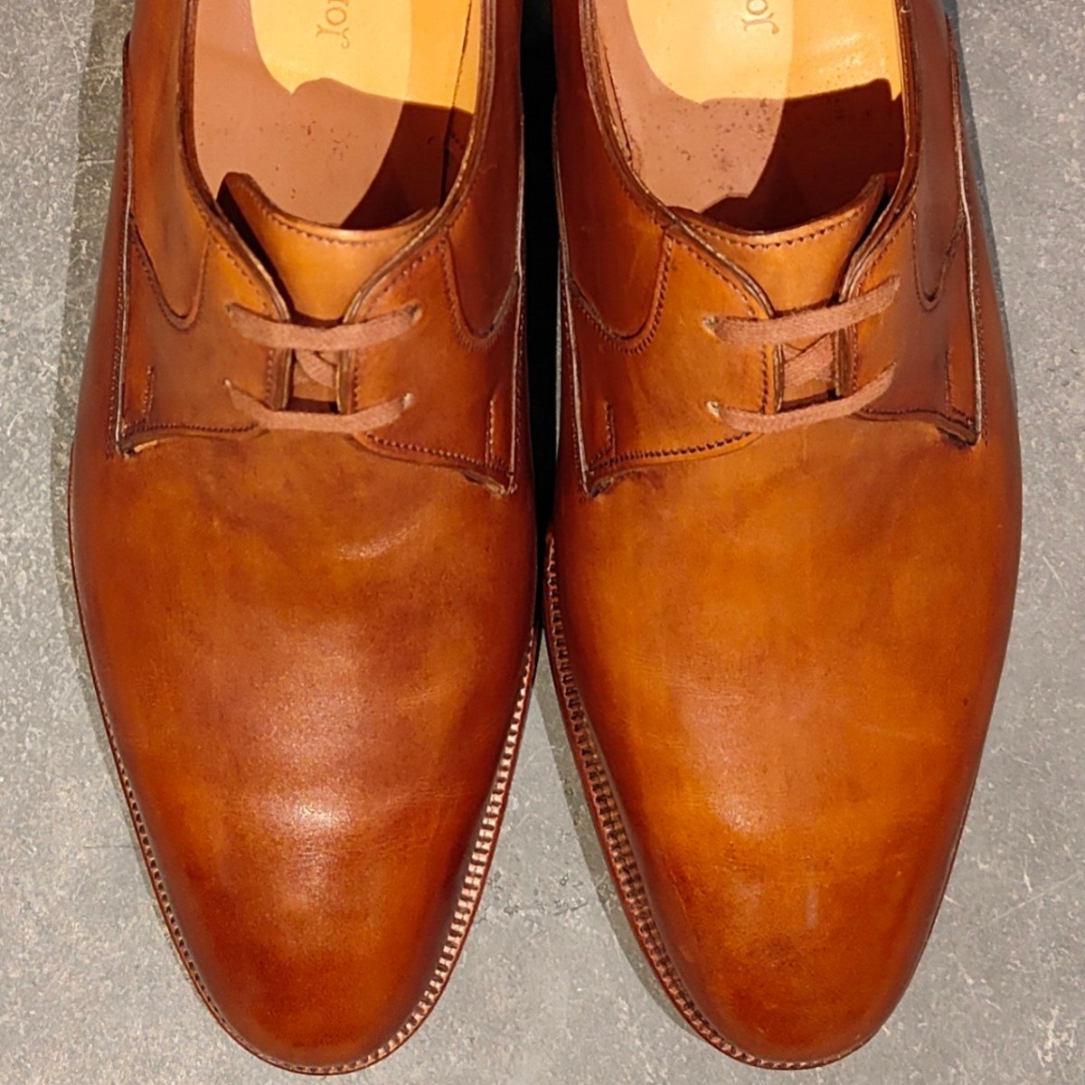 希少 新品未使用【JOHN LOBB】ジョンロブ プレステージライン マーストン Vフロント2アイレット ブラウン サイズ UK7D 7000ラスト
