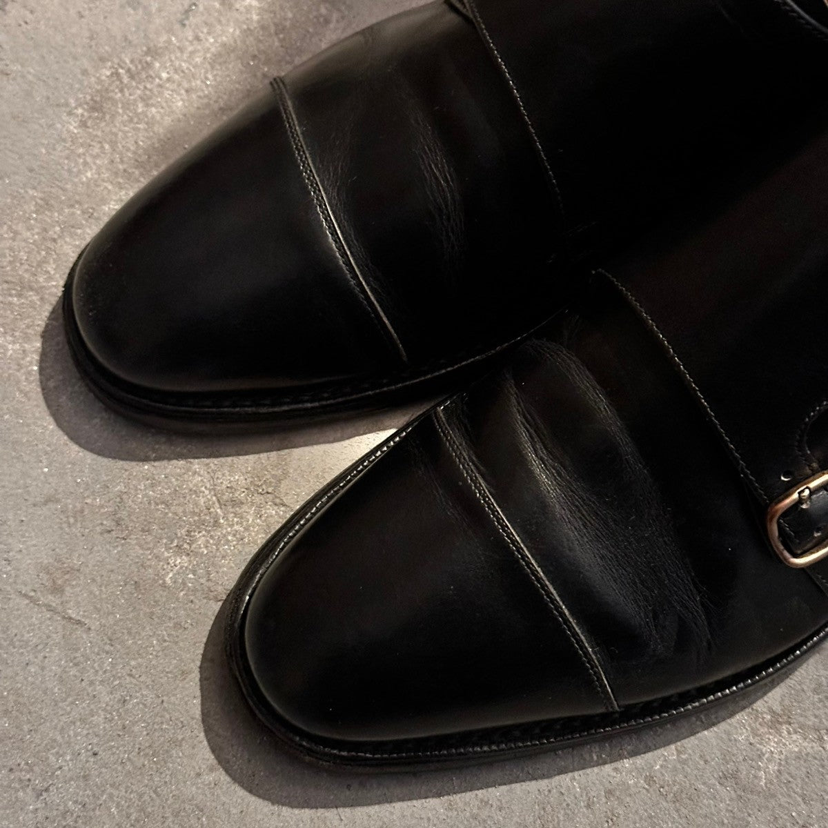 【Church's】チャーチ カウズ COWES ダブルモンク カーフ ブラック サイズUK75F 173ラスト