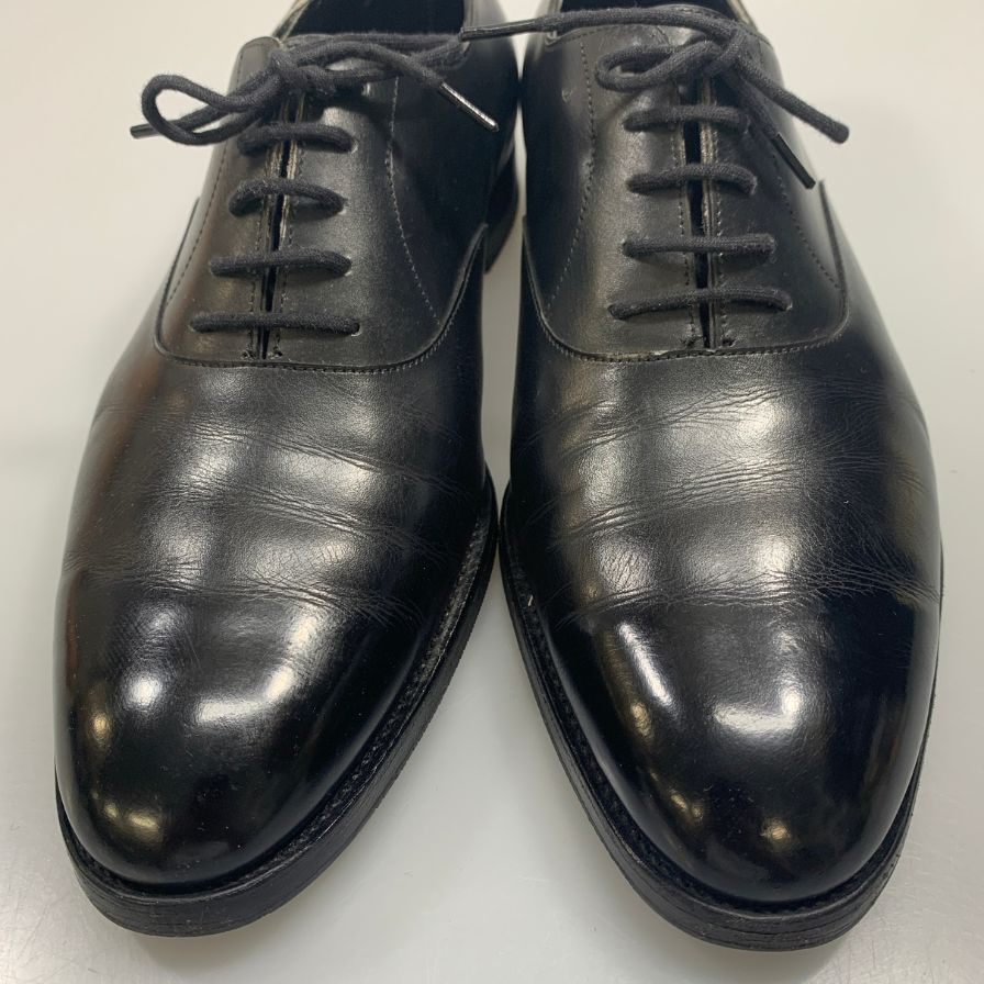 【JOHN LOBB】ジョンロブ レザーシューズ ガルニエ 内羽根 プレーントゥ カーフ レザー 8695ラスト メンズ ブラック 25