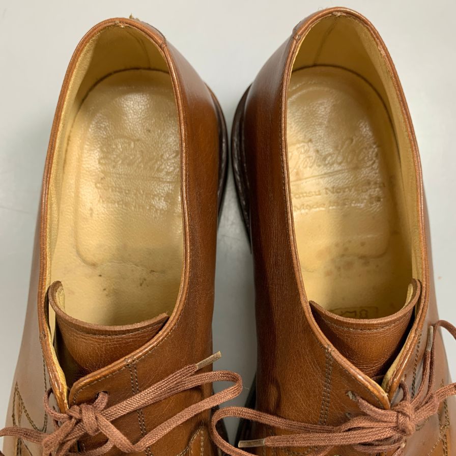 PARABOOT】パラブーツ レザーシューズ Uチップ ルソー マロン メンズ