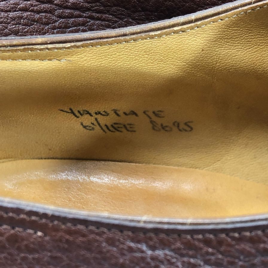 【JOHN LOBB】ジョンロブ YANTAGE プレーントゥ Vフロント 2アイレット グレインレザー ダークバーガンディ 1997イヤーモデル サイズUK6.5EE