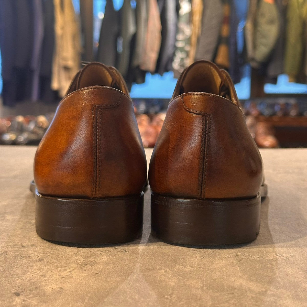 【BERLUTI】ベルルッティ 1402 アレッサンドロ ホールカット パティーヌ カーフ ブラウン サイズUK8