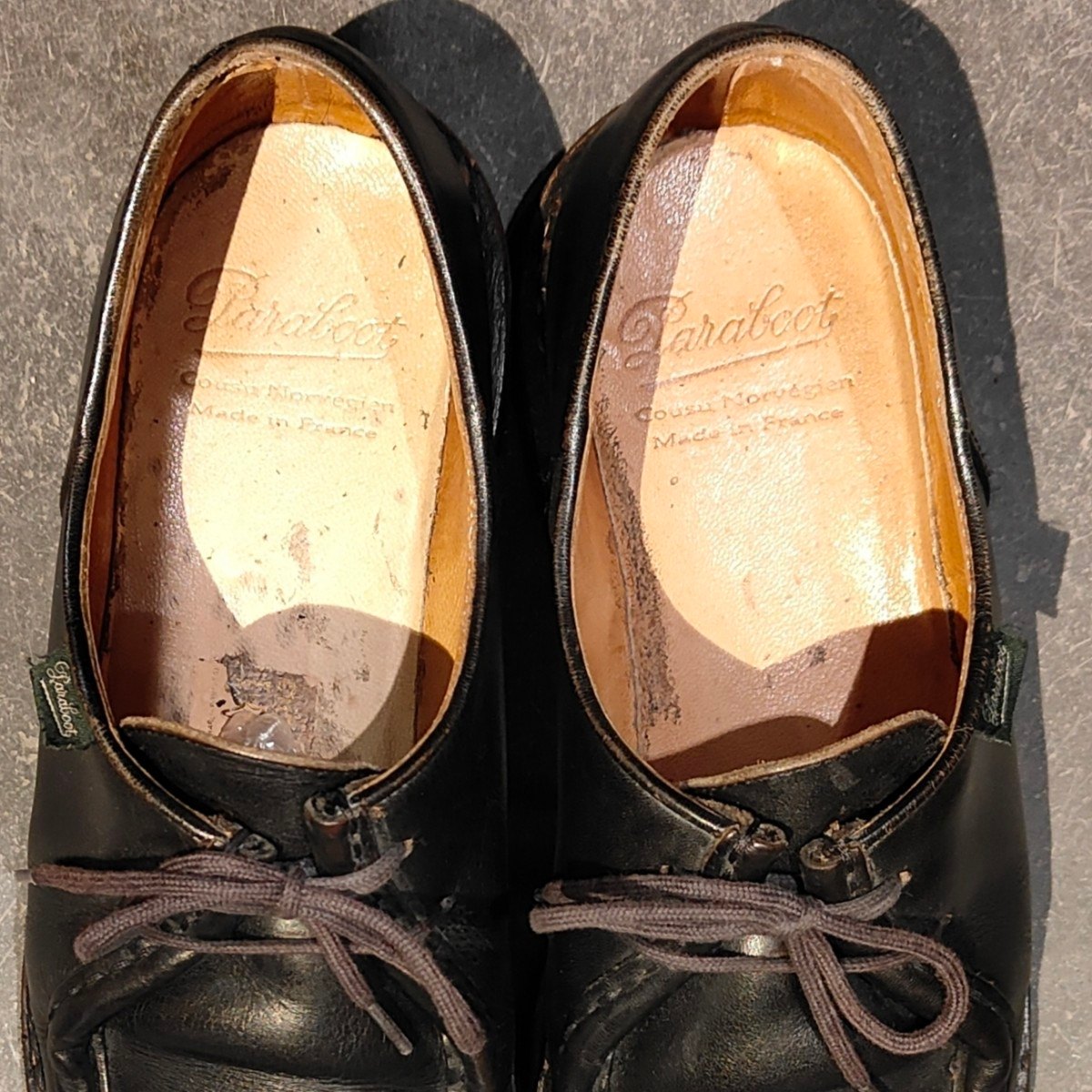 【PARABOOT】パラブーツ ミカエル チロリアン リスレザー ブラック サイズ41