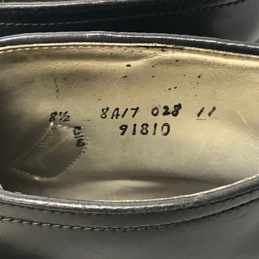 【ALDEN】オールデン コードバン レザー ジョージブーツ シングルモンク 91810 メンズ サイズ8.5E ブラック