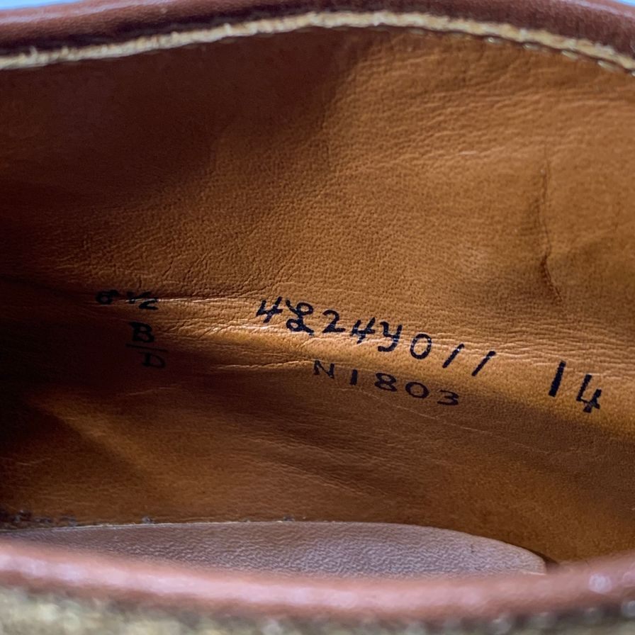 【alden】オールデン ショートブーツ プレーントゥ スエード  メンズ ブラウン サイズUS8.5D