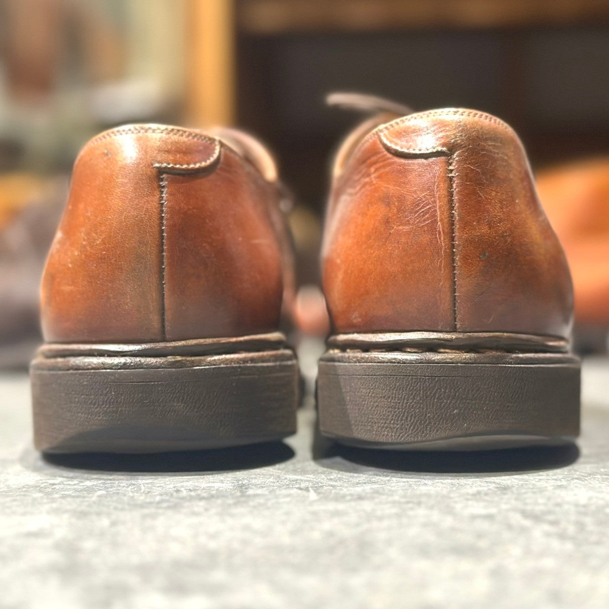 【Paraboot】パラブーツ ストレートチップ 537 アゼイ カーフ ブラウン  サイズ 8.5