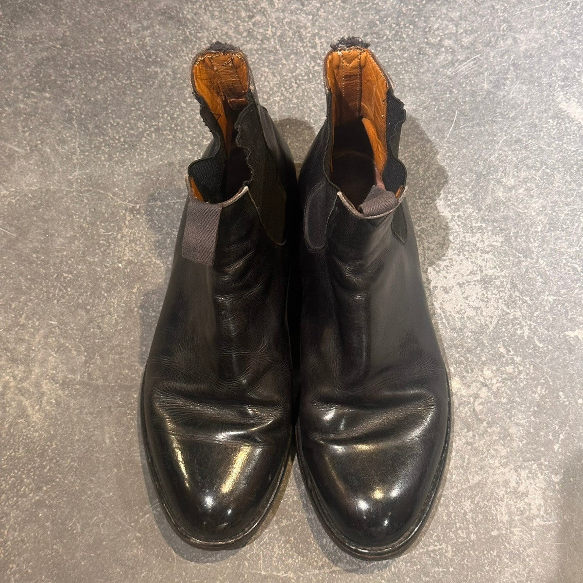 【PARABOOT】パラブーツ  サイドゴアブーツ カーフ ブラック サイズ44