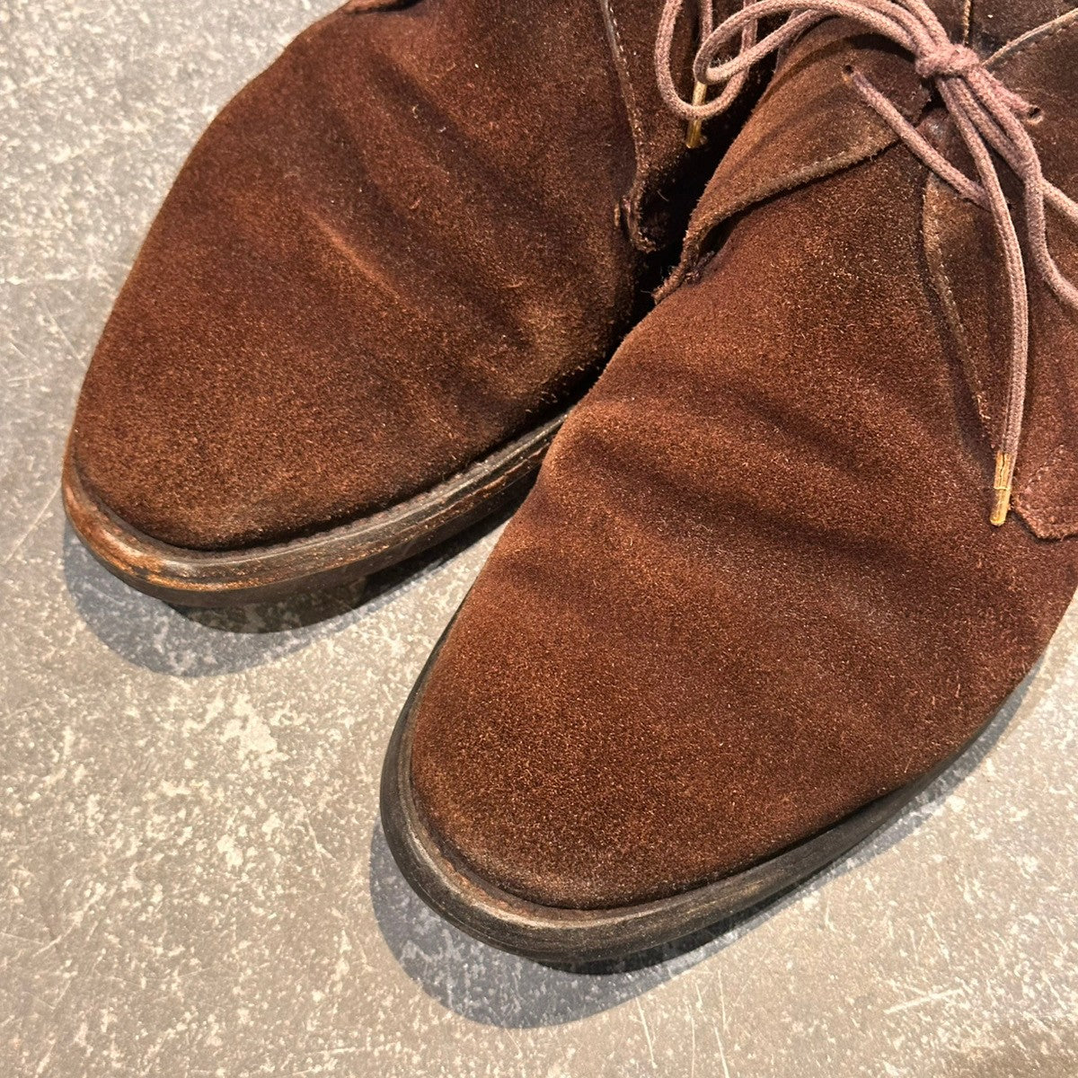 【CROCKETT&JONES】クロケット&ジョーンズ チャートシー3 チャッカブーツ スエード ブラウン サイズUK6.5E
