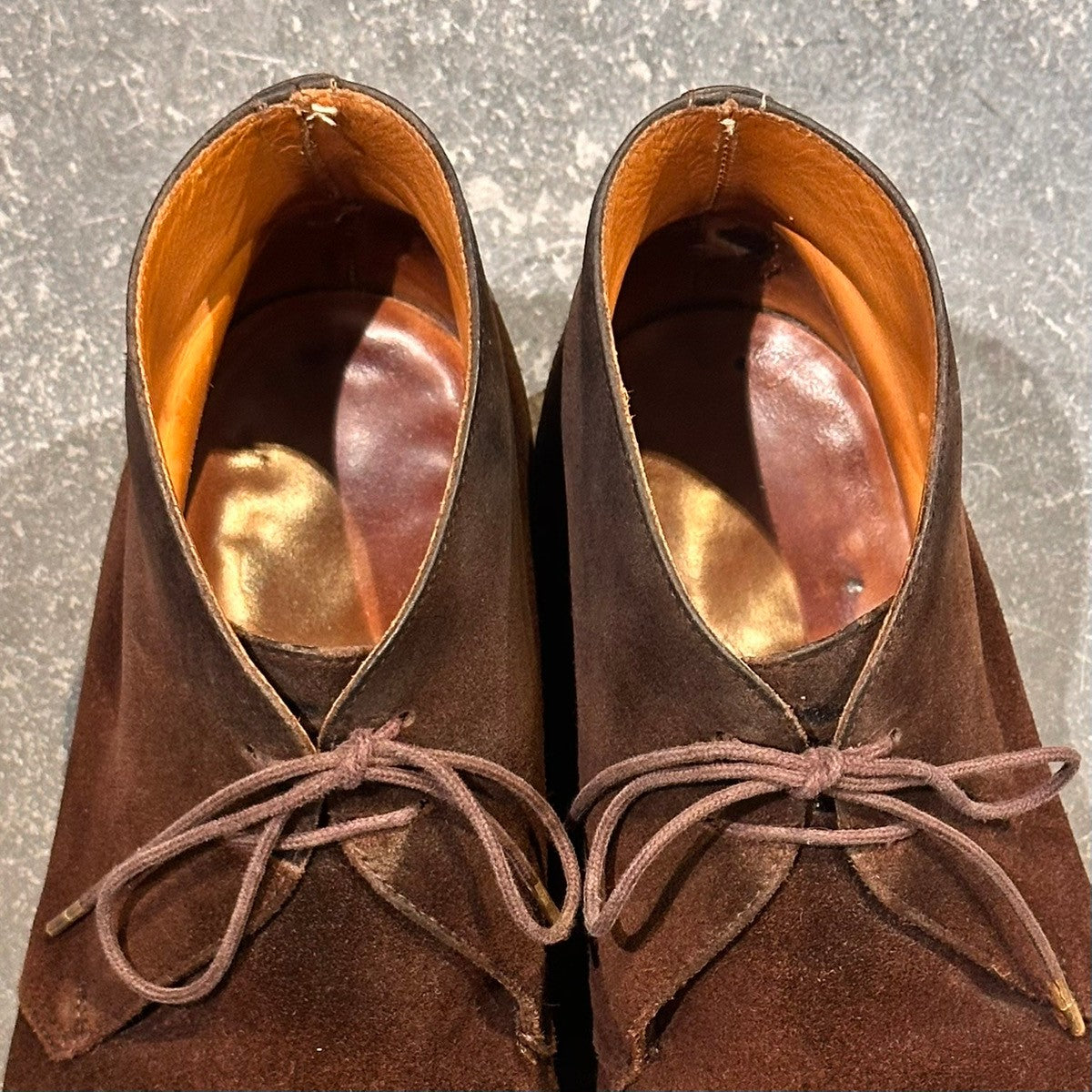 【CROCKETT&JONES】クロケット&ジョーンズ チャートシー3 チャッカブーツ スエード ブラウン サイズUK6.5E