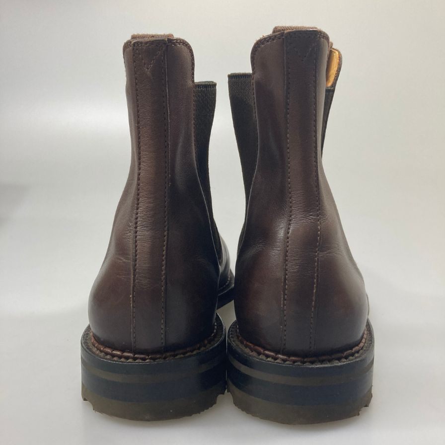 【J.M.Weston】ジェイエムウエストン  サイド ゴア ブーツ チェルシー メンズ  ブラウン サイズ 8ハーフ 610