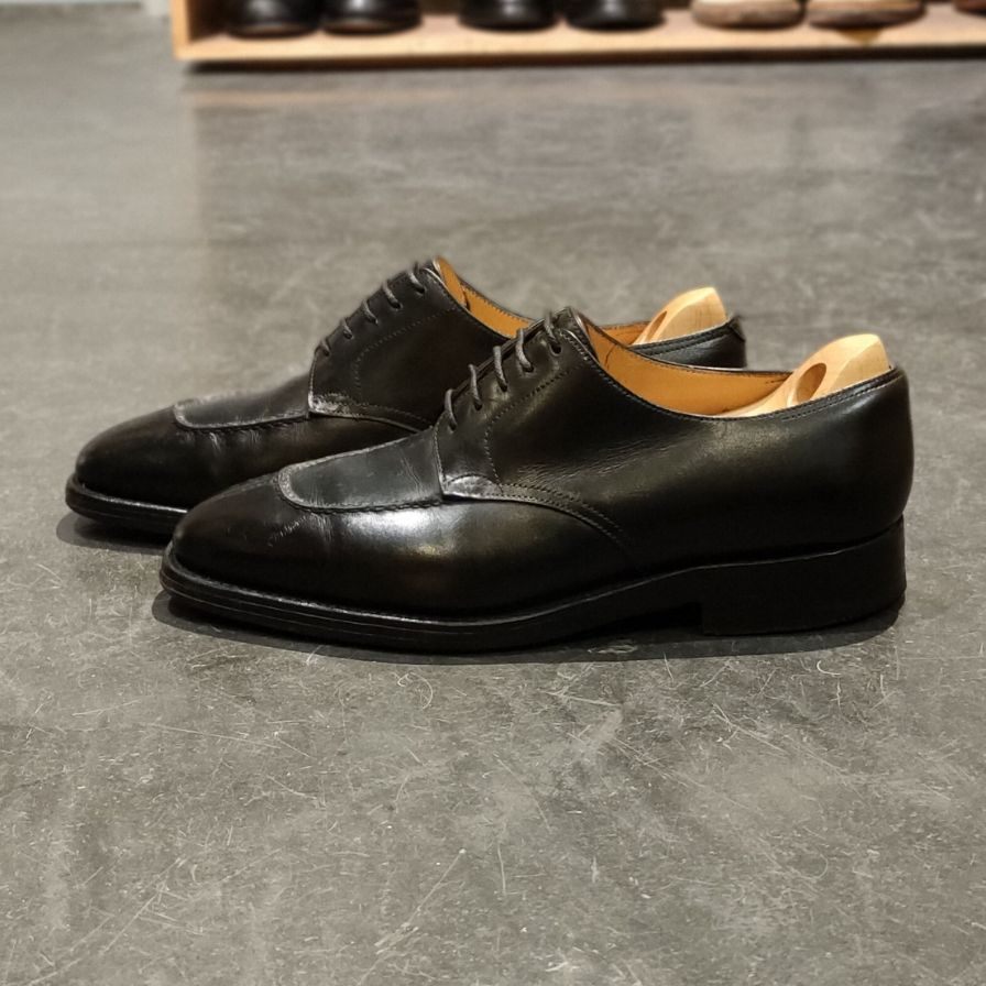 美品【JOHN LOBB】ジョンロブ ボーダー Uチップ カーフ ブラック サイズUK6E 8896ラスト