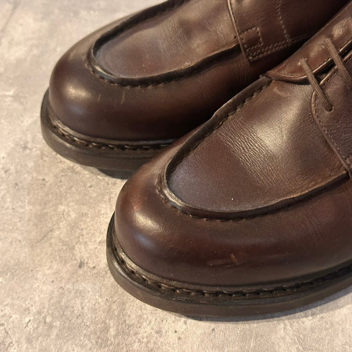 美品【Paraboot】パラブーツ シャンボ―ド Uチップ カーフ ブラウン サイズUK8.5