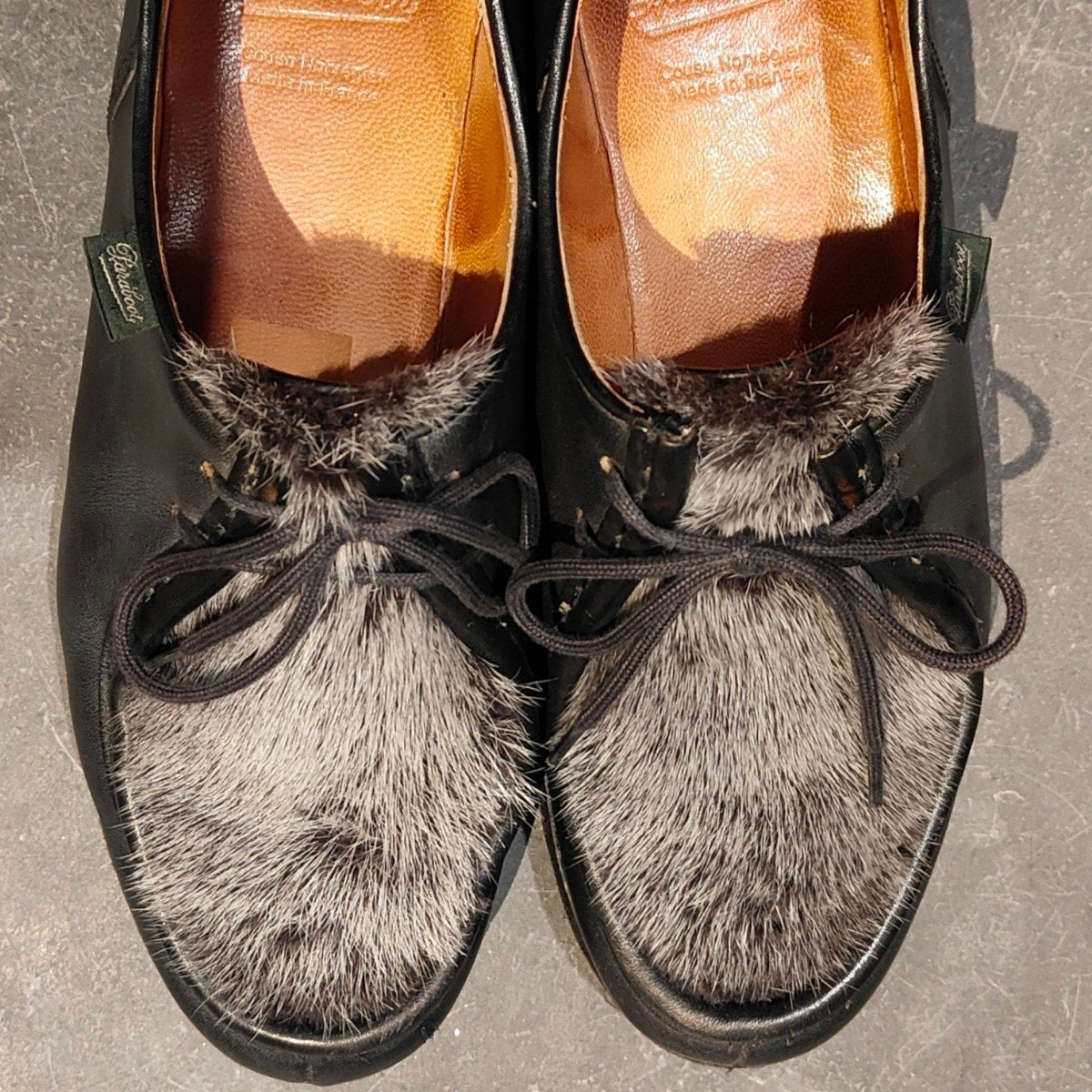 希少 極美品【PARABOOT】パラブーツ ミカエル ヴィゾン（ミンク