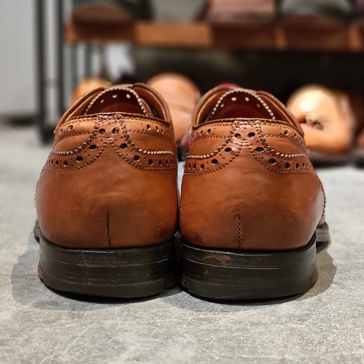 ALDEN】オールデン 911 セミブローグ カーフ ブラウン サイズUS7E