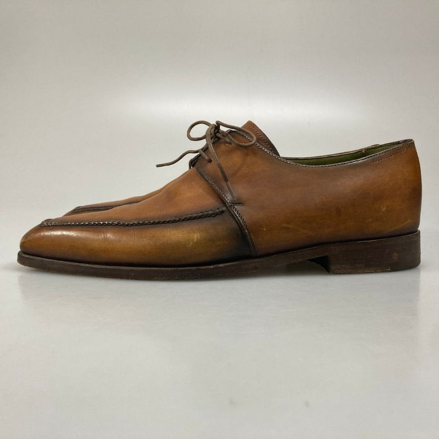【BERLUTI】ベルルッティ レザーシューズ スクエアトゥ メンズ サイズ6相当 ブラウン系