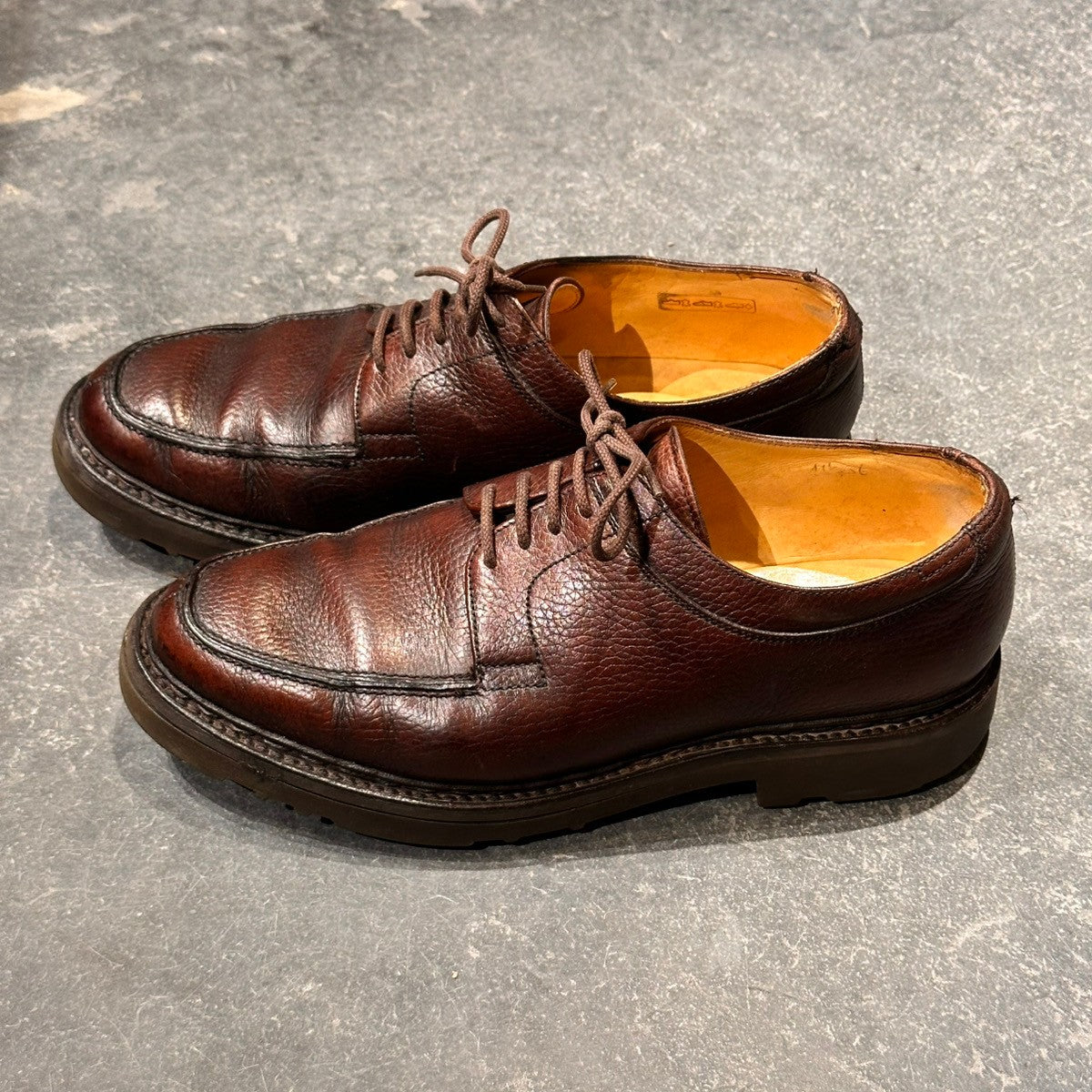 JOHNLOBB】ジョンロブ ウゼス Uチップ グレインレザー ダークブラウン