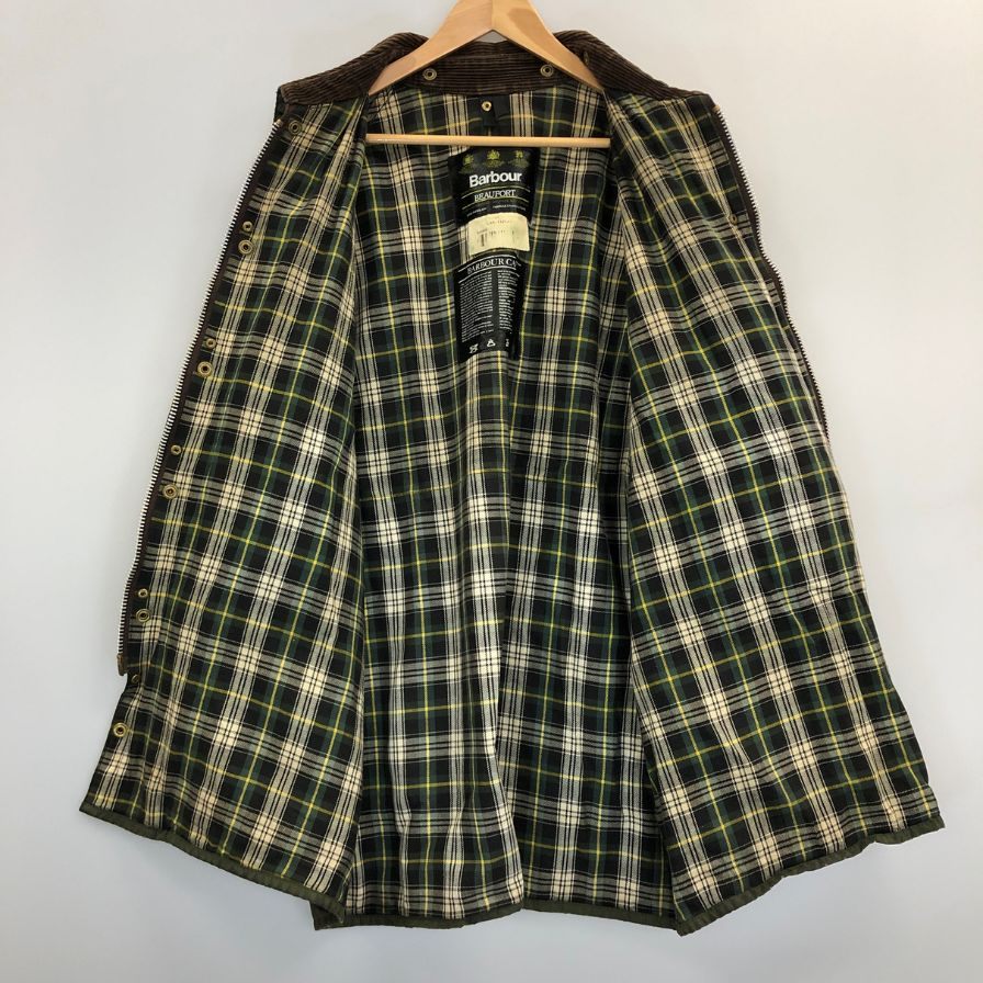 【Barbour】バブアー オイルドジャケット ビューフォート 95年製 3ワラント カーキ メンズ サイズC44 BARBOUR BEAUFORT