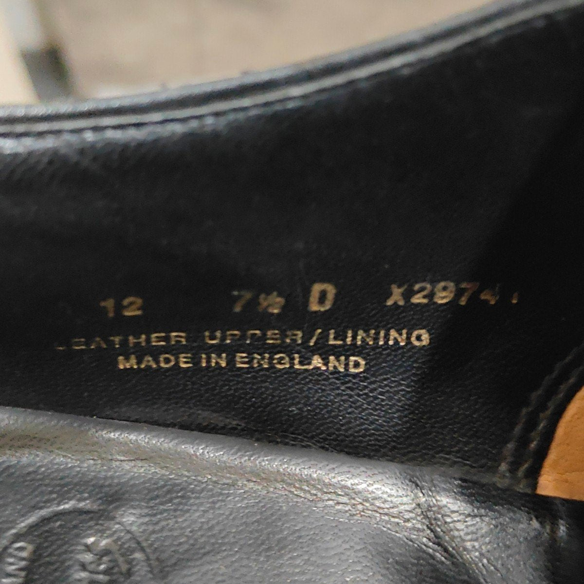 【CROCKETT&JONES】クロケット＆ジョーンズ シャドウェル プレーントゥ Ｖフロント カーフ バーガンディ サイズUK7.5D
