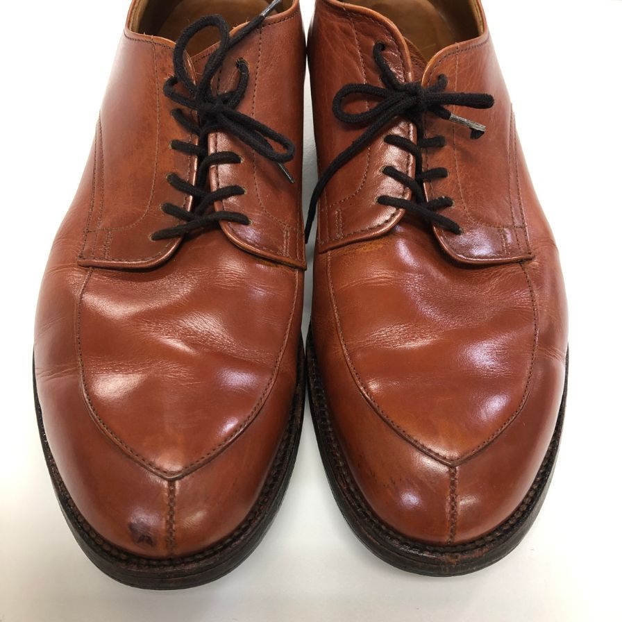 【ALDEN】オールデン Vチップ レザーシューズ 549 旧ロゴ メンズ サイズUS10C ブラウン