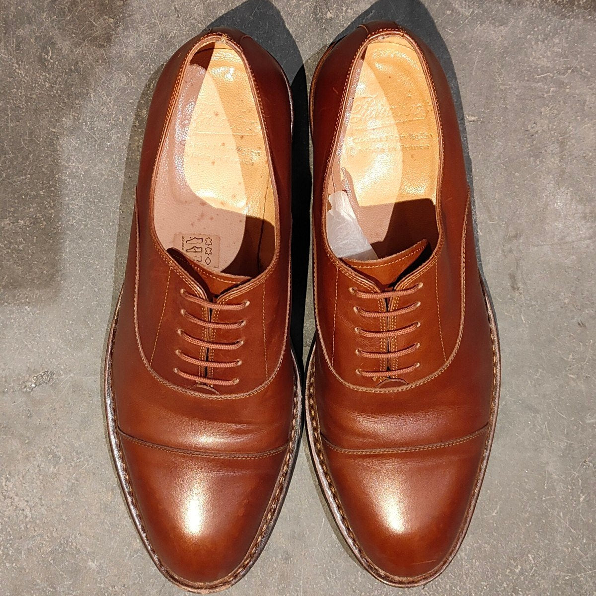 【Paraboot】パラブーツ モンターニュ ストレートチップ ブラウン サイズ UK8 参考定価￥101,200-