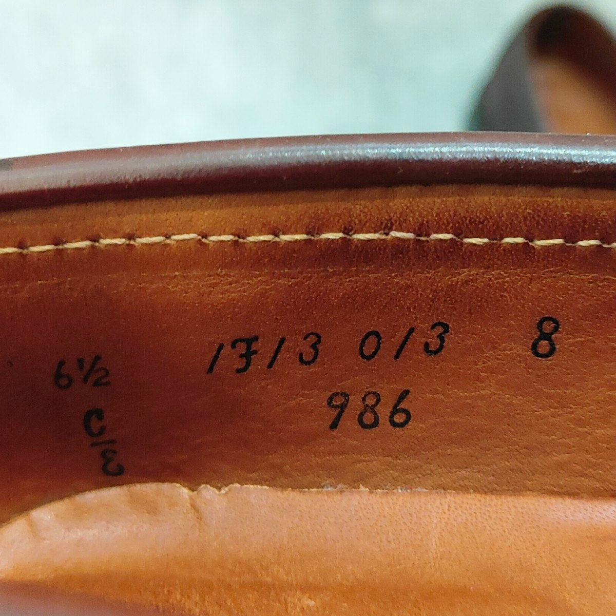 美品【ALDEN】オールデン 986 コインローファー コードバン ダークバーガンディ サイズUS6.5E バンラスト