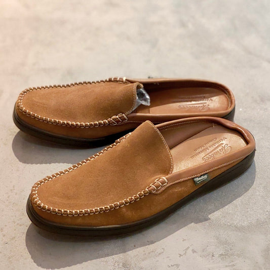 【PARABOOT】パラブーツ バハマ 0412  スリッポン スエード ブラウン サイズUK8.5