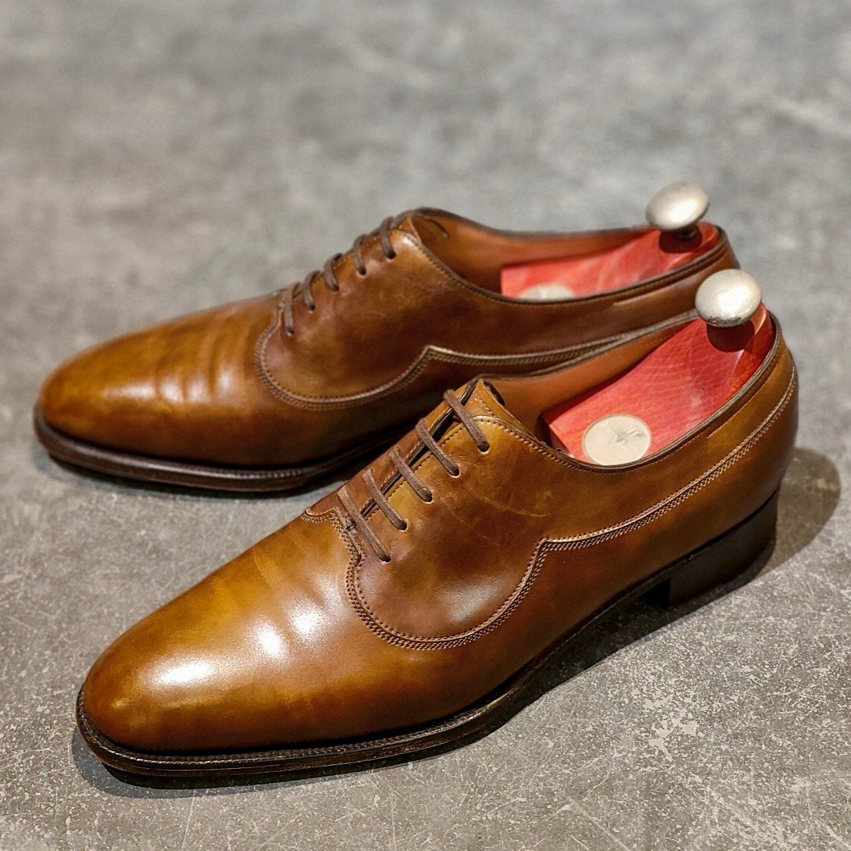 希少 極美品【JOHN LOBB】ジョンロブ 2005イヤーモデル プレーントゥ ブラウン ミュージアムカーフ サイズ UK7D 7000ラスト