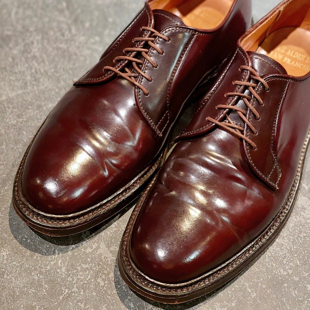 美品 【ALDEN】オールデン オールデンショップ別注 990 プレーントゥ