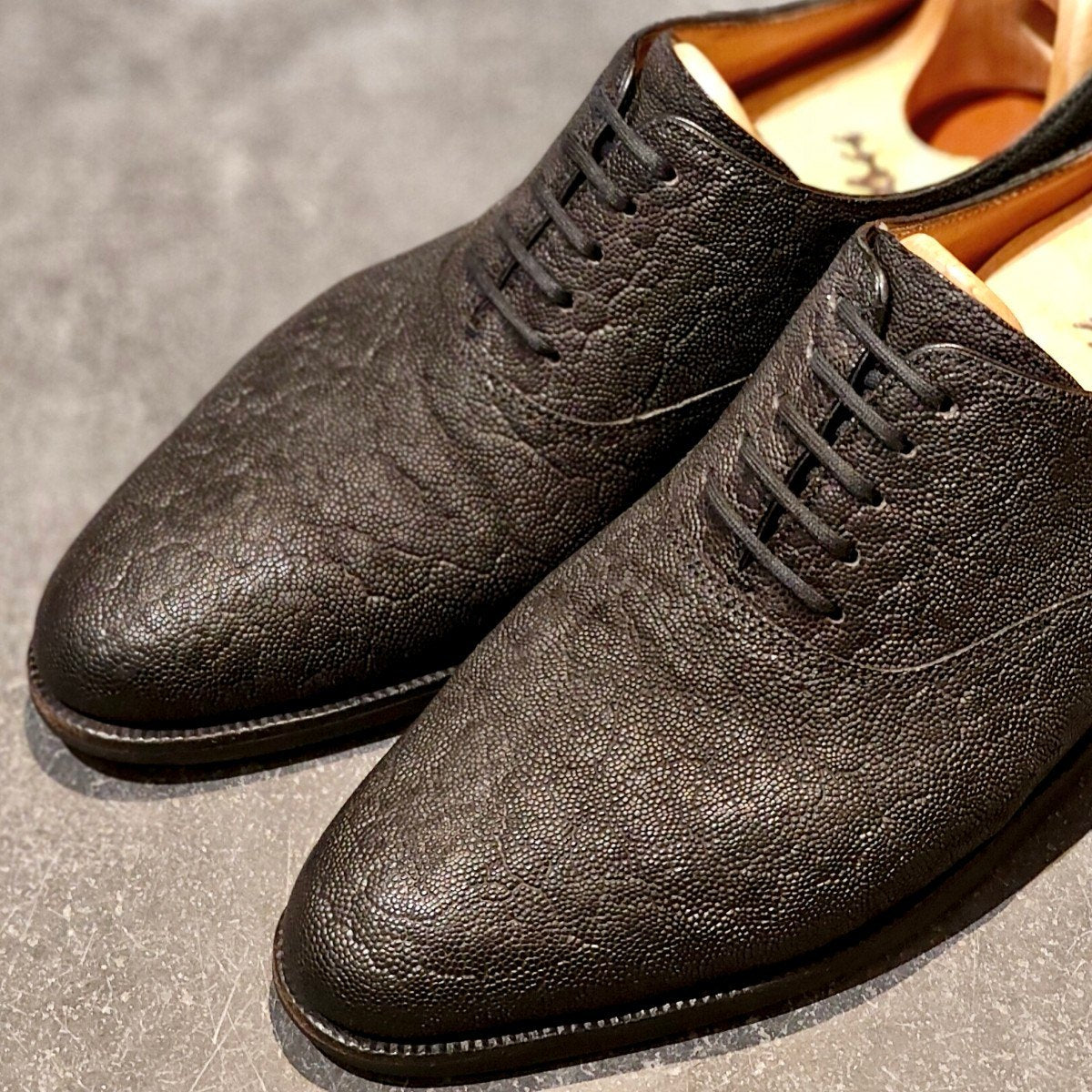 希少 極美品【JOHN LOBB】ジョンロブパリ ビスポーク プレーントゥ