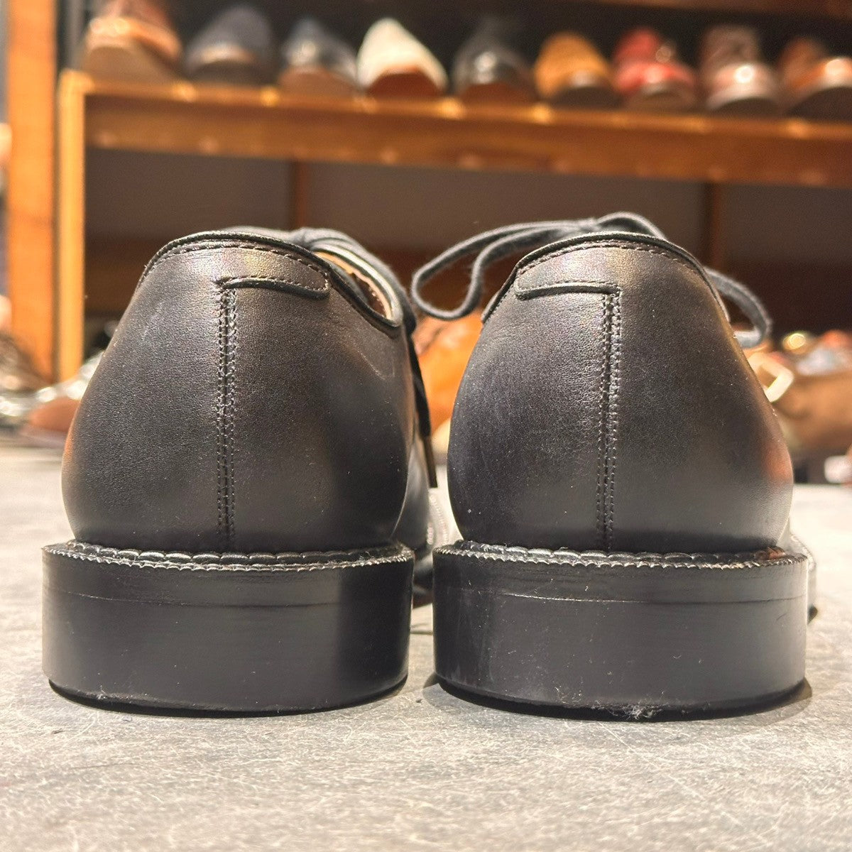 極美品【The Ruttshoes &Co.】ラッドシューズ 109 マイルス プレーントゥ カーフ ブラック サイズUS9 168Mラスト