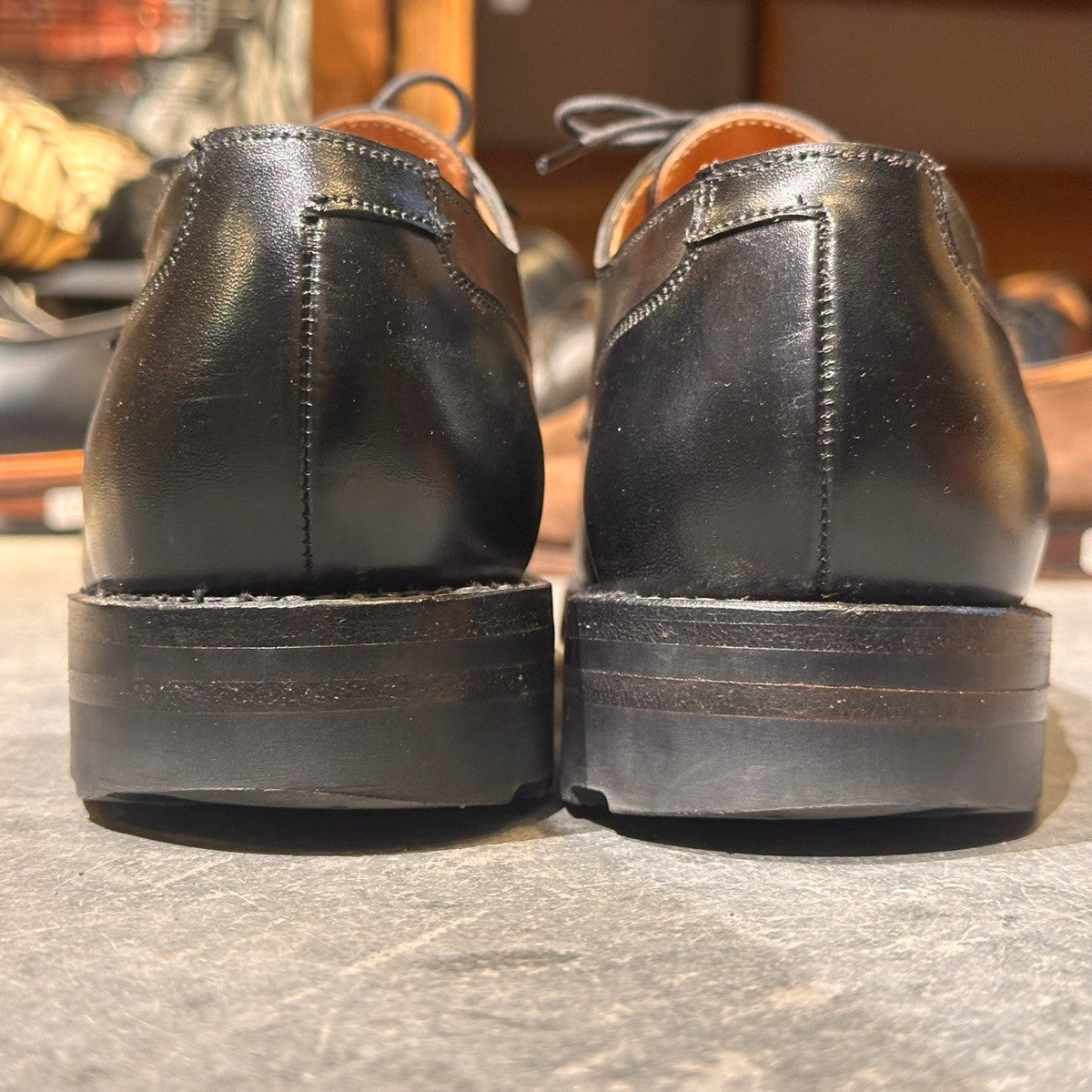 【CROCKETT&JONES】クロケット&ジョーンズ WEXFORD2 ウェックスフォード2 Uチップ カーフ ブラック サイズUK6.5E 371ラスト