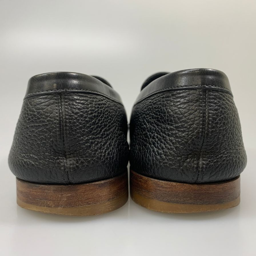 【J.M.WESTON】ジェイエムウエストン コインローファー ルモック 281 グレインレザー 45ラスト メンズ サイズ6E ブラック