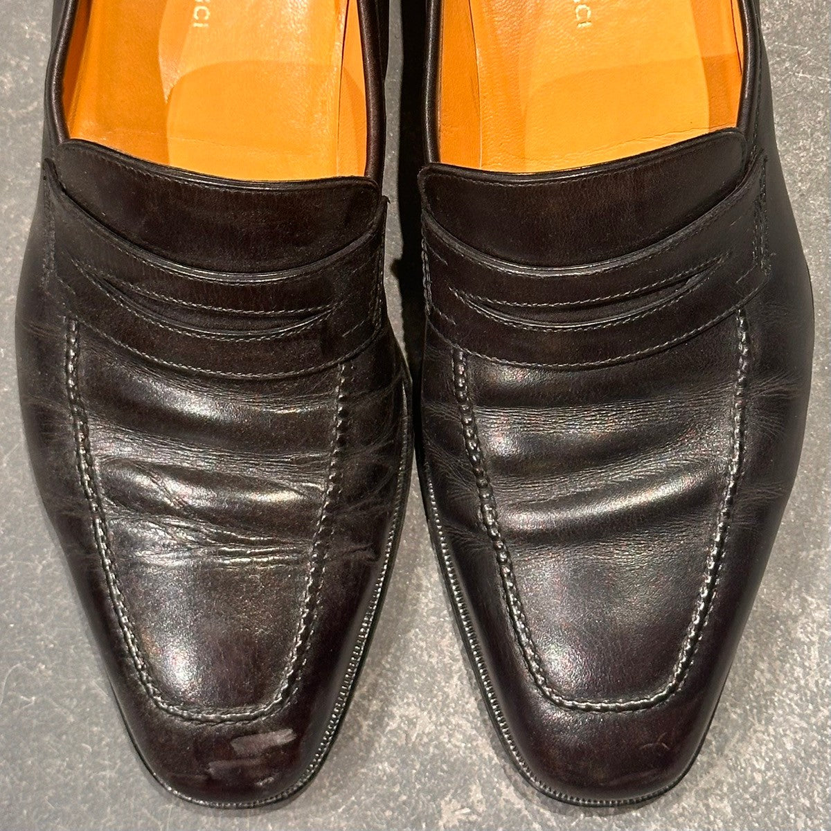 【TANINO CRISCI】タニノクリスチー  ローファー カーフ ブラック サイズUK7