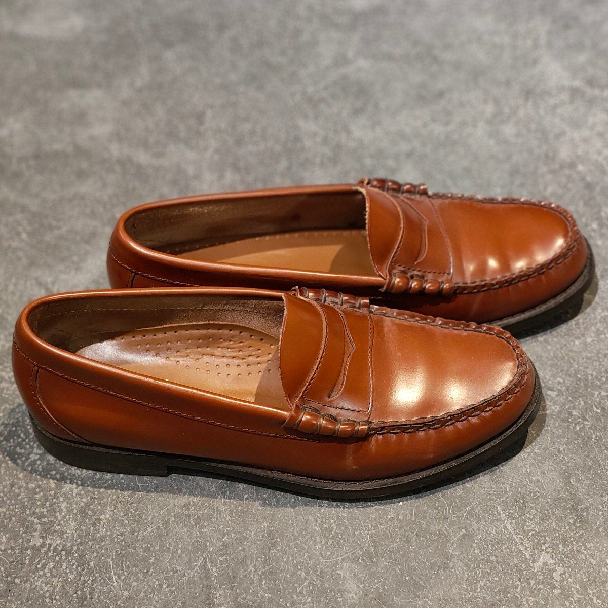 美品【G.H.Bass&Co.】ジーエイチバス ローファー ラーソン ブラウン サイズUS6.5