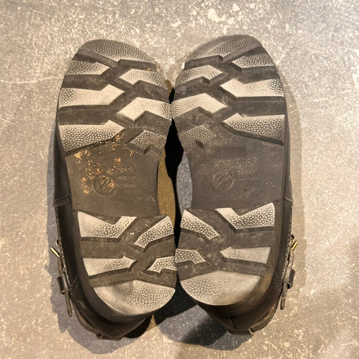 【Paraboot】パラブーツ  バックストラップサンダル カーフ ブラック サイズUK5
