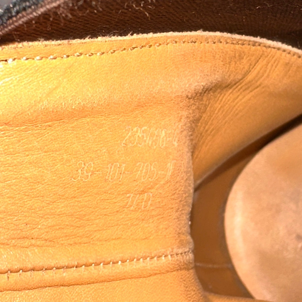 美品【J.M.WESTON】ジェイエムウエストン 705 サイドゴアブーツ チェルシーブーツ ボックスカーフ ブラック サイズUK7.5D 39ラスト