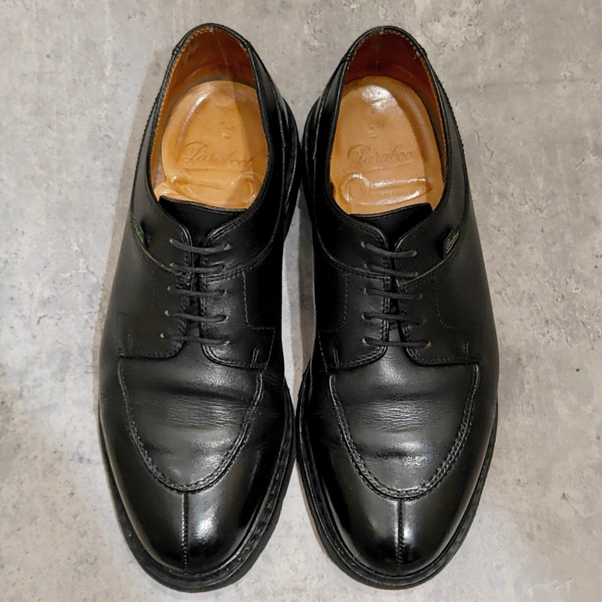 【パラブーツ】Paraboot アヴィニョン Uチップ カーフ ブラック サイズUK6.5