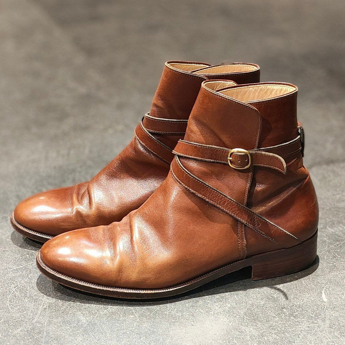 希少 【TANINO CRISCI】タニノクリスチー ジョッパーブーツ カーフ ブラウン サイズ UK6