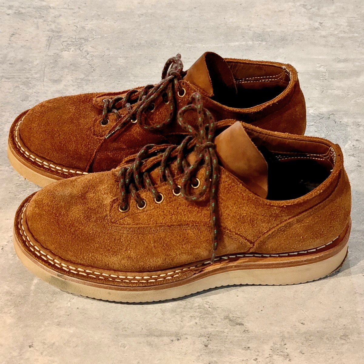 希少【WHITE'S BOOTS】ホワイツブーツ エンジニアードガーメンツニューヨーク店別注 ポールクライマー スエード ブラウン サイズUS7.5D
