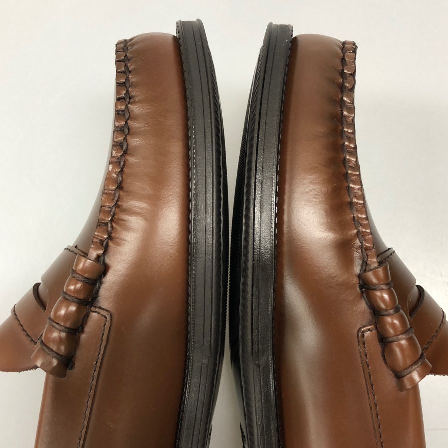 新品未使用 【G.H.Bass&Co. 】 ジーエイチバス 11711D ラーソン ローファー ハイシャインレザー ブラウン サイズ US7 定価￥31,900-