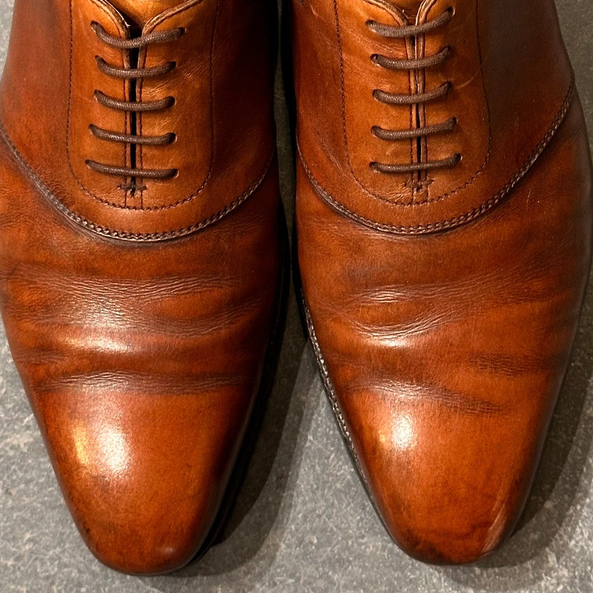 【CROCKETT&JONES】クロケット＆ジョーンズ サドルシューズ バーフォード トレーディングポスト別注 カーフ ブラウン サイズUK8E