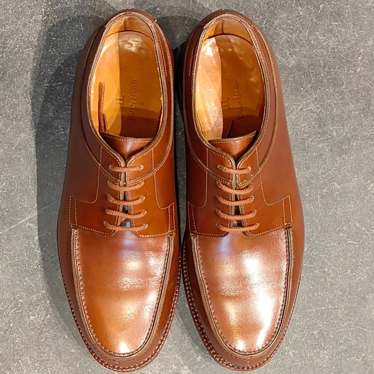 希少 極美品【JOHN LOBB】ジョンロブ バロス Uチップ カーフ ブラウン サイズUK5.5E 2998ラスト