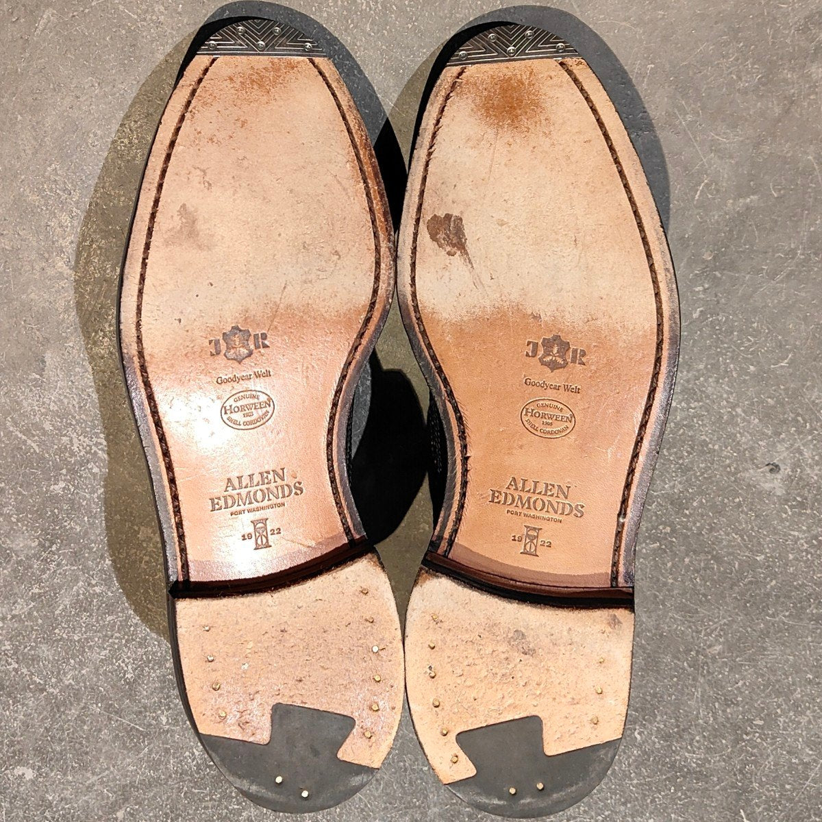 使用数回【Allen Edomons】アレンエドモンズ マックニール LWB コードバン ブラック サイズUS7.5D